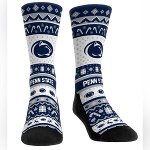 Penn State Nittany Lions Tacky Ugly Sweater Socks Sz. Men’s L/LX 9-13